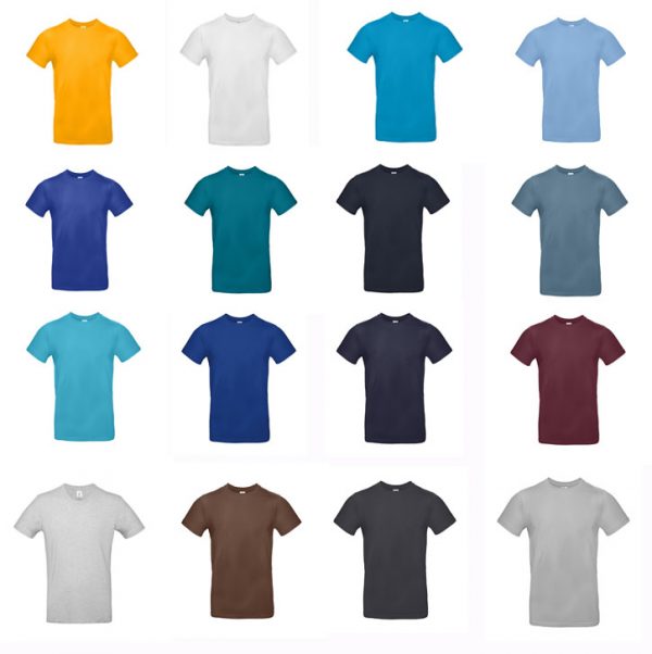 T-shirt B&C #E190 Coloris