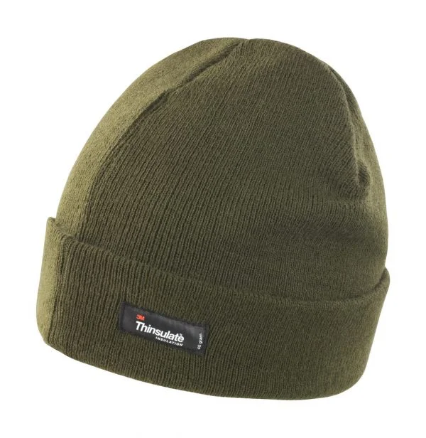 Bonnet à revers Result Thinsulate Vert Olive