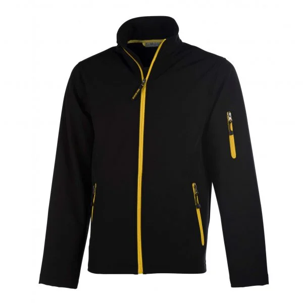 Penduick-softshell-noir-jaune Softshell homme Pen Duick Atlantic