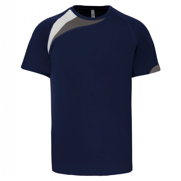 Proact-tshirt-polyester-bleu-marine-blanc-gris