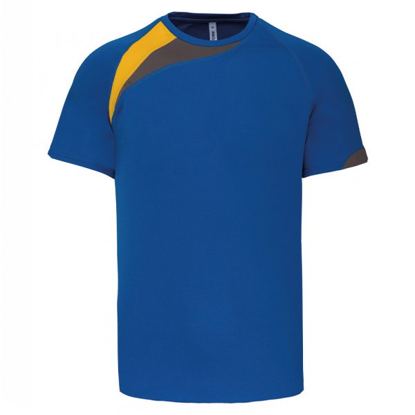 Proact-tshirt-polyester-bleu-roi-jaune-gris