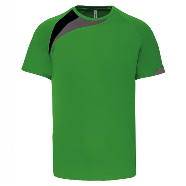 Proact-tshirt-polyester-vert-noir-gris