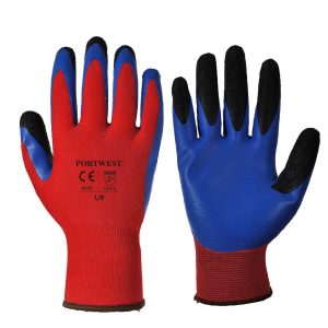 Gants latex Portwest Duo-Flex Rouge-bleu