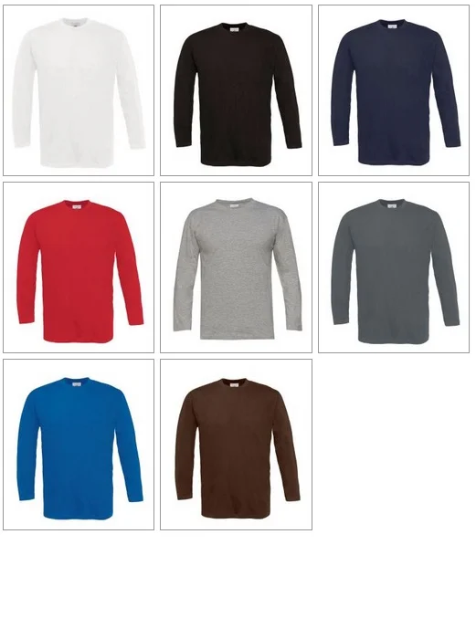 bc_171.42-coloris T-shirt homme B&C Exact 190 Manches Longues