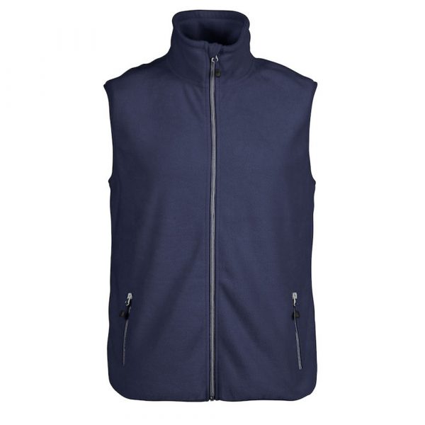 Bodywarmer polaire Printer Sideflip bleu-marine