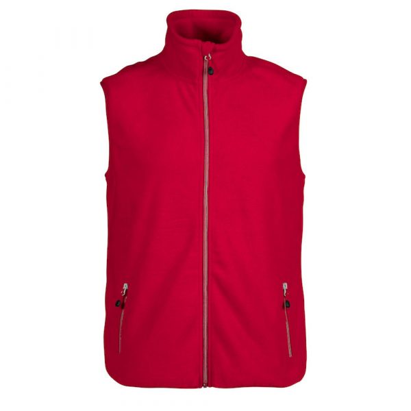 Bodywarmer polaire Printer Sideflip rouge