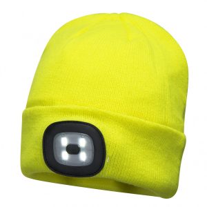 Bonnet double LED Portwest B029 Jaune