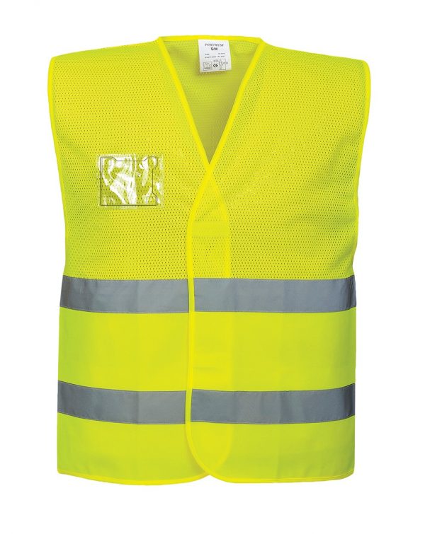 Gilet semi-maille Portwest "C494" haute visibilité Jaune