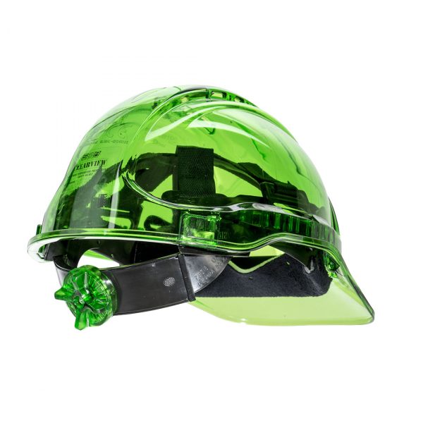 Casque ventilé Portwest Peak View translucide vert
