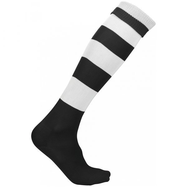 Chaussettes de sport cerclées Proact noir-blanc