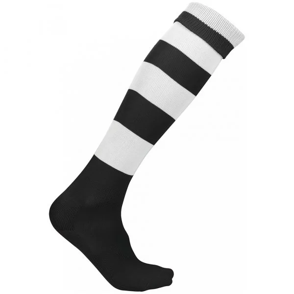 chaussettes-de-sport-cerclees-proact-noir-blanc Chaussettes de sport cerclées Proact noir-blanc