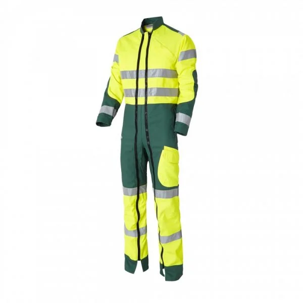 combinaison-double-glissiere-luklight-jaune-vert Combinaison HV double glissière Molinel Luklight