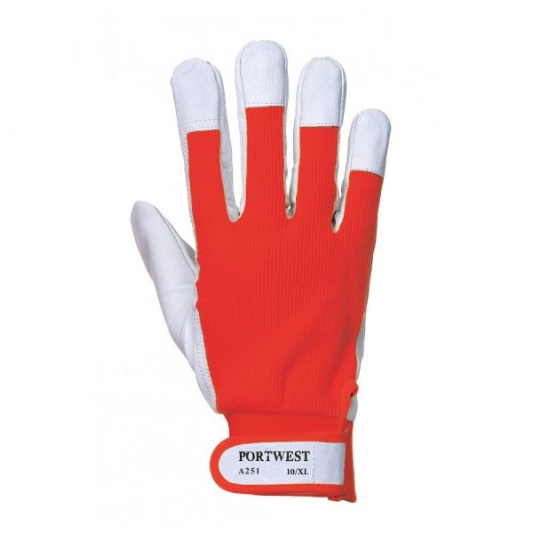 Gants en cuir Portwest Tergsus Glove rouge