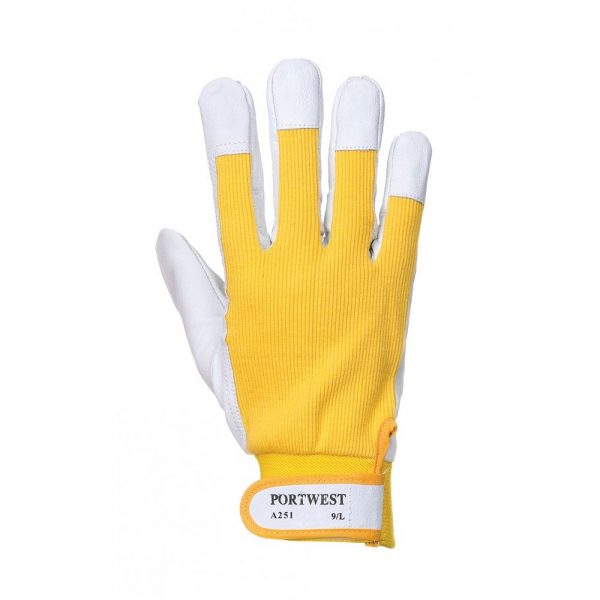 Gants en cuir Portwest Tergsus Glove jaune