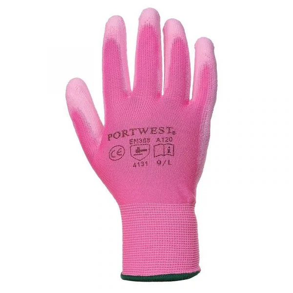 gants-nylon-enduit-pu-rose-a120 Gants enduits PU Portwest "A120"