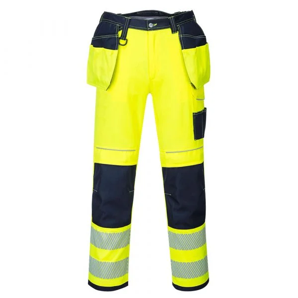 pantalon-poches-flottantes-portwest-pw3-hv-marine-jaune Pantalon poches flottantes Portwest PW3 HV marine-jaune