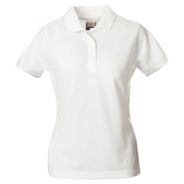 Polo femme Printer Essentials Surf Pro blanc