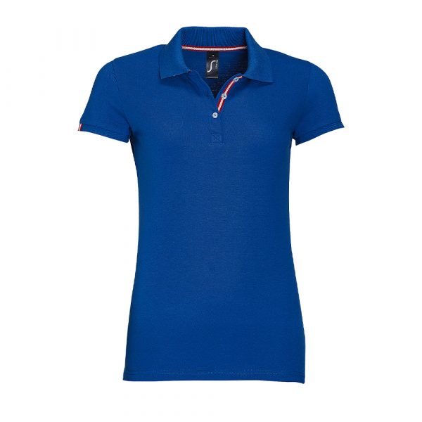 Polo femme Sol's Patriot bleu roi