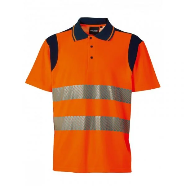 Polo haute visibilité Singer Polma/Polmo Orange