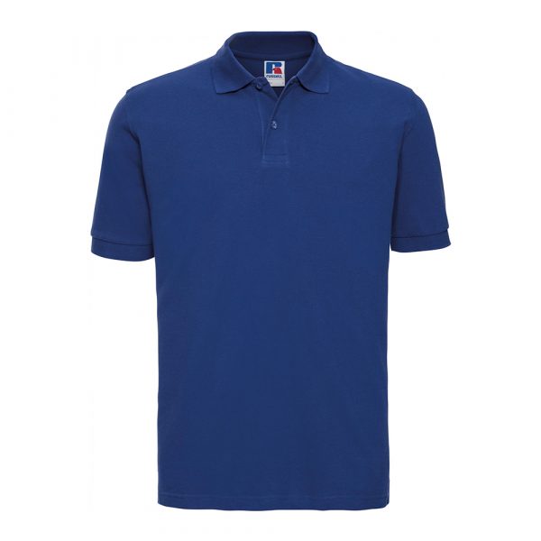 Polo Russell Classic coton bleu