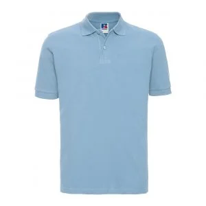 Polo Russell Classic coton bleu ciel