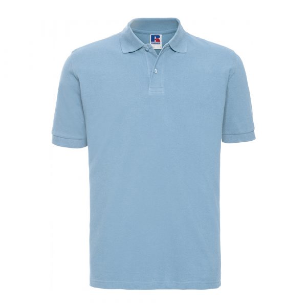 Polo Russell Classic coton bleu ciel