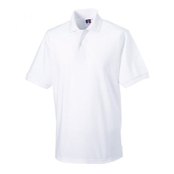 Polo Russell HEAVY DUTY blanc