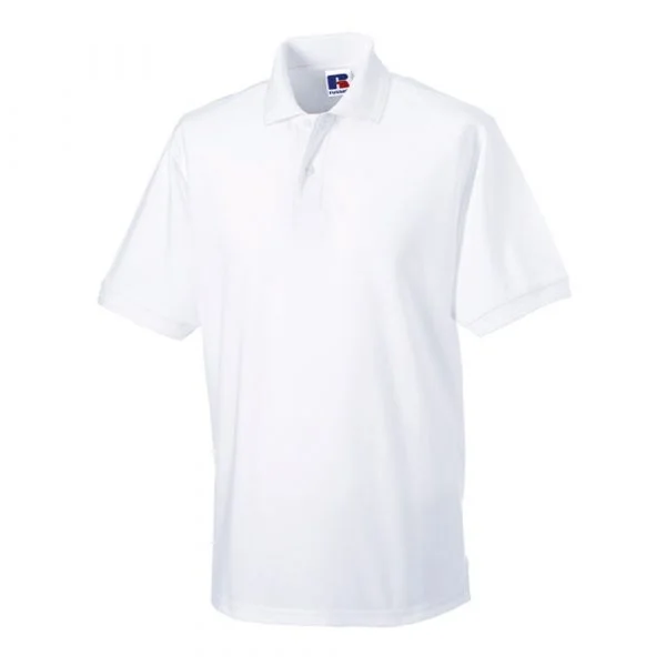 Polo Russell HEAVY DUTY blanc