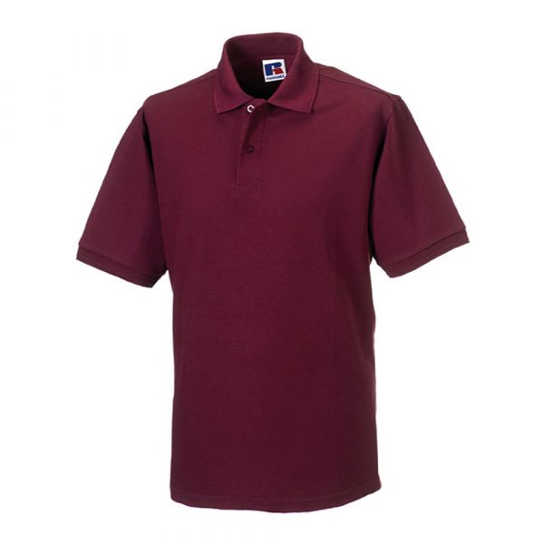 Polo Russell HEAVY DUTY bordeaux