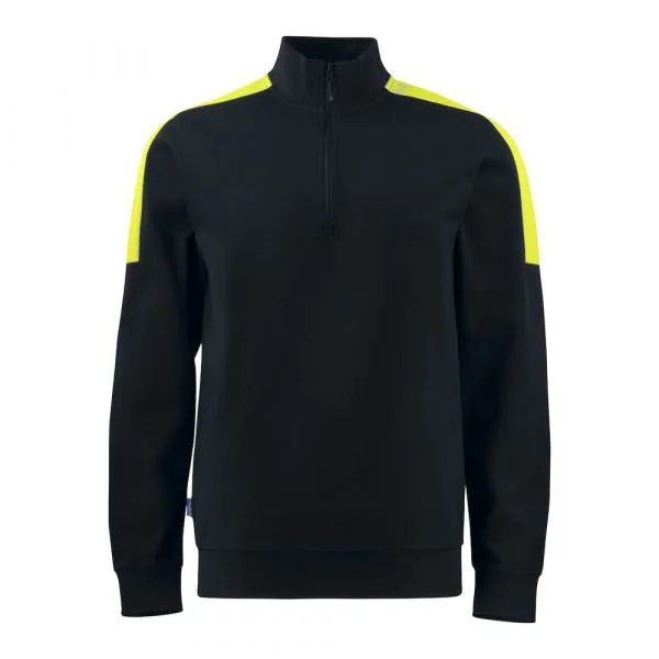 Pull double face zippé ProJob Prio Series "2128" noir-jaune