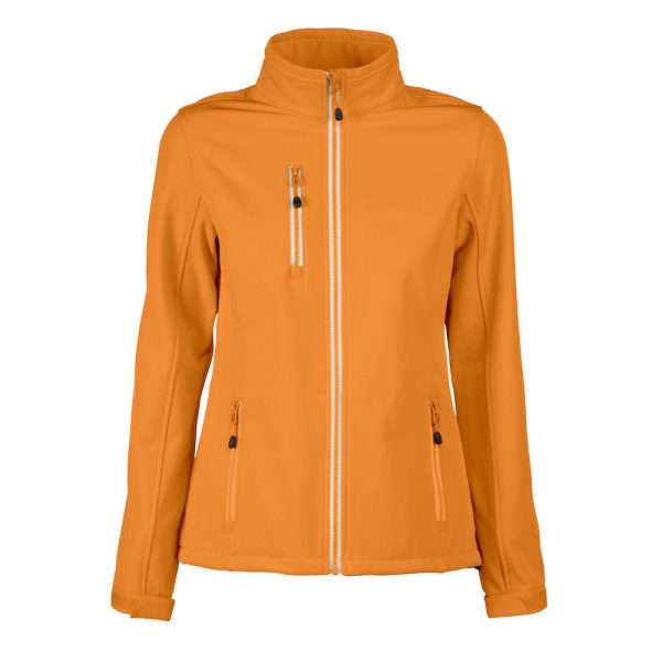 Softshell femme Printer Vert Lady orange