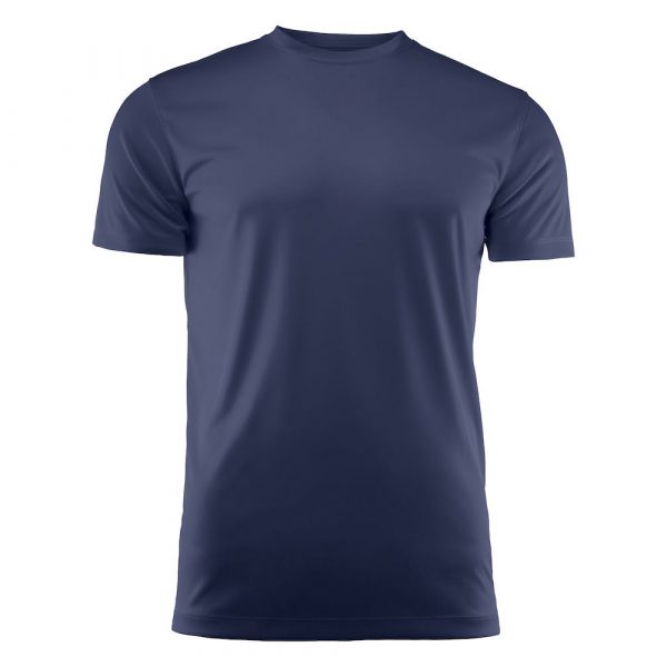 T-shirt Printer Run bleu marine