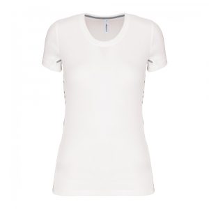T-shirt Sport Femme Proact bi-matière blanc 1