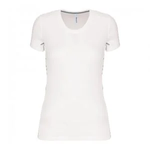 T-shirt Sport Femme Proact bi-matière blanc 1