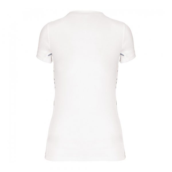 T-shirt Sport Femme Proact bi-matière blanc 2