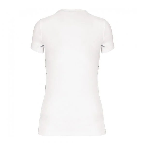 T-shirt Sport Femme Proact bi-matière blanc 2