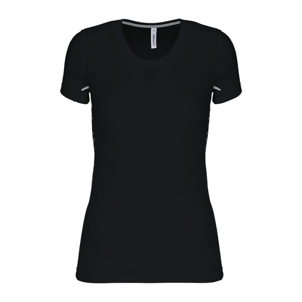 T-shirt Sport Femme Proact bi-matière noir 1