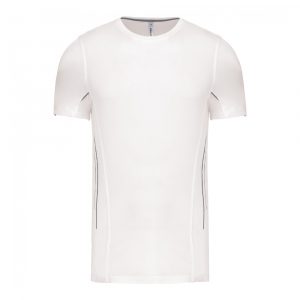 T-shirt Sport Proact bi-matière blanc 1