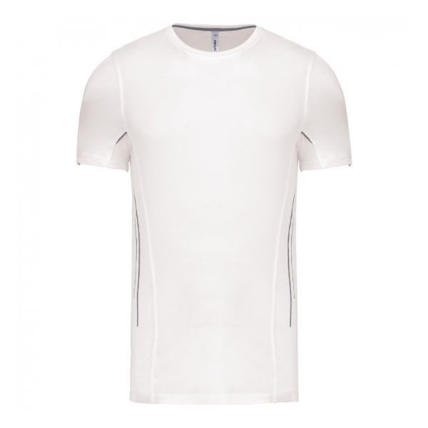 T-shirt Sport Proact bi-matière blanc 1