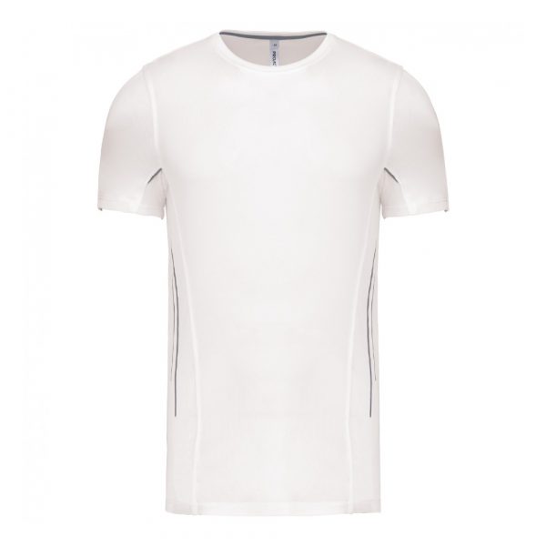 T-shirt Sport Proact bi-matière blanc 1