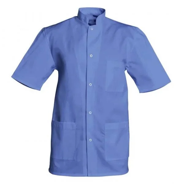 tunique-homme-snv-denis-manches-courtes-bleu-metro Tunique homme SNV Denis manches courtes bleu metro