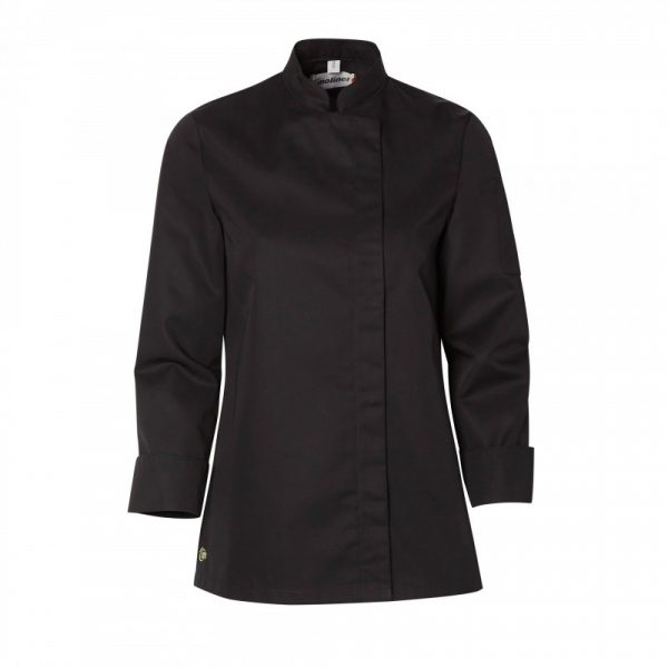 Veste de cuisine femme Molinel Bama Noir