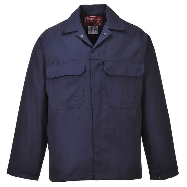 Veste Portwest Bizweld retardateur de flamme Bleu marine