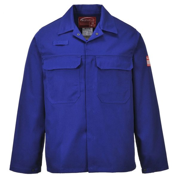 Veste Portwest Bizweld retardateur de flamme Bleu roi