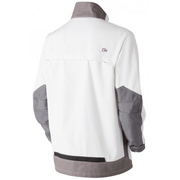 Veste de travail Molinel White & Pro blanc dos