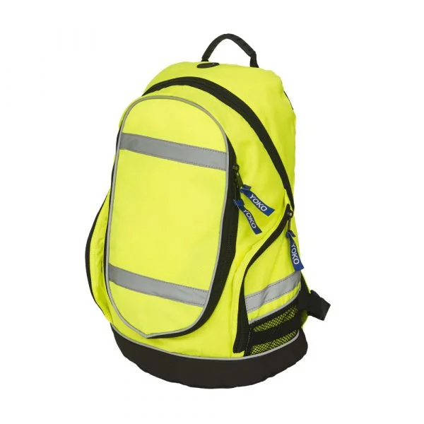 yoko-london-sac-a-dos-haute-visibilite-Jaune-fluorescent Sac à dos Yoko London haute visibilité