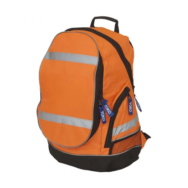 yoko-london-sac-a-dos-haute-visibilite-Orange-fluorescent Sac à dos Yoko London haute visibilité
