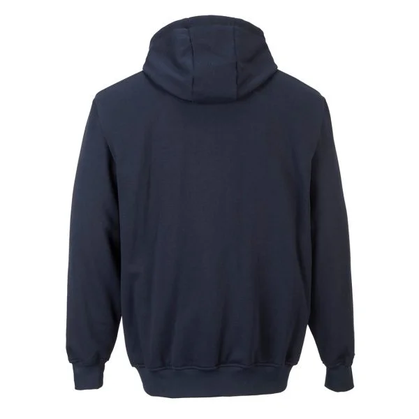 Sweatshirt FR zippe a capuche Marine dos