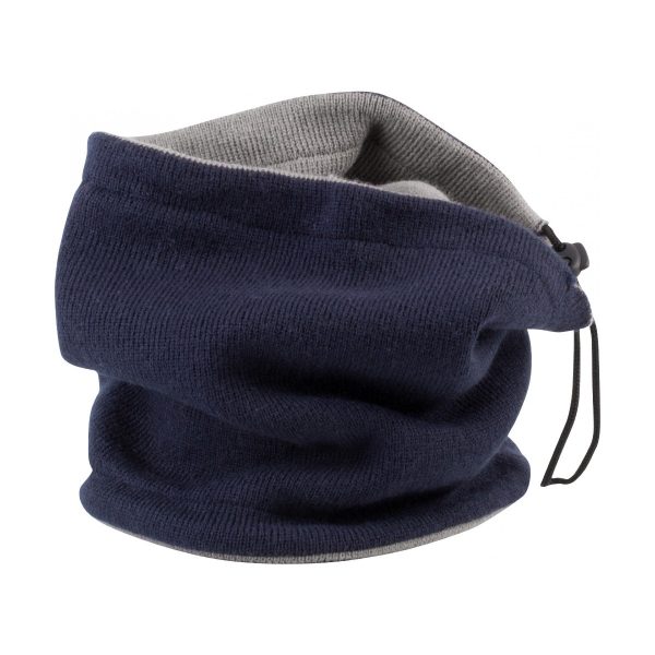Tour de cou réversible K-Up gris-marine