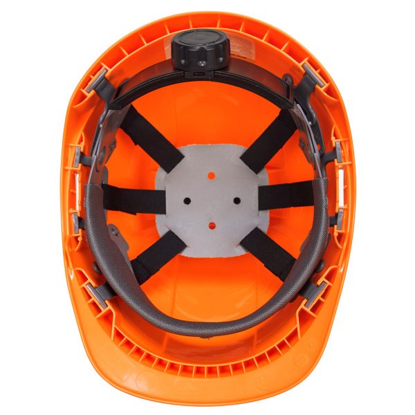 Casque Portwest Endurance plus orange vue intérieure